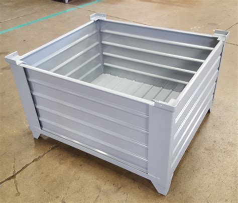 small metal 3 sided box|3 sided storage bins.